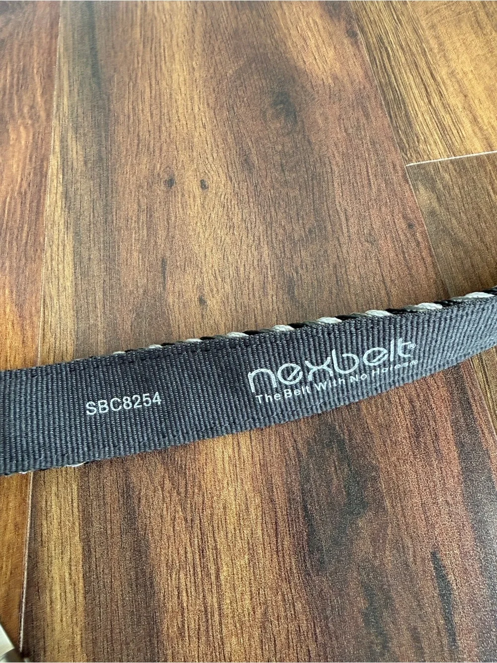 Nexbelt Uncut Braided Ratchet Golf Belt Black Silver Gray Like New